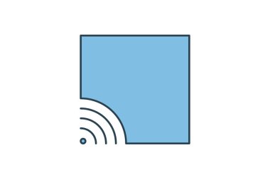 akış simgesi. Düzenleme aracına bağlı simge. Web sitesi, uygulama, kullanıcı arayüzleri, yazdırılabilir vb için uygun. Düz çizgi simgesi tarzı. Basit vektör tasarımı düzenlenebilir