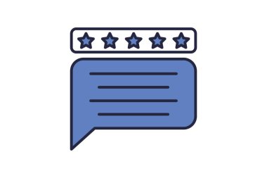 Geri bildirim simgesi. Etkileşimle ilgili. Web sitesi, uygulama, kullanıcı arayüzleri için uygun. düz çizgi simgesi biçimi