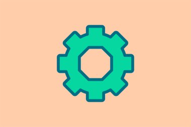 Ayarlar simgesi. UI elemanlarıyla ilgili simge. Web sitesi, uygulama, kullanıcı arayüzleri, öge, yazdırılabilir vb için uygun. Düz çizgi simgesi tarzı. Basit vektör tasarımı düzenlenebilir