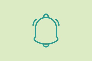 Bildirim simgesi. UI elemanlarıyla ilgili simge. Web sitesi, uygulama, kullanıcı arayüzleri, öge, yazdırılabilir vb için uygun. çizgi simgesi tarzı. Basit vektör tasarımı düzenlenebilir