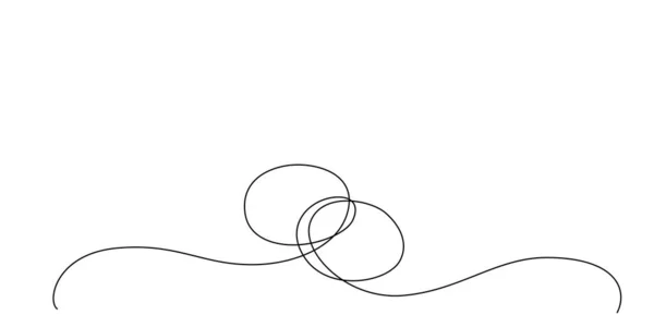 Декорация Непрерывный Элемент Рисования Линии Свадебной Фотокниги Приглашения Дизайн Векторного — стоковый вектор