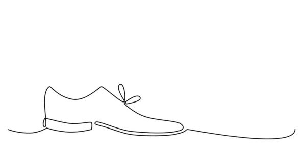 装饰连续线条手绘鞋元素为婚纱照簿 邀请函 矢量股票图解简约主义设计孤立于白色背景 可编辑笔划单行 — 图库矢量图片