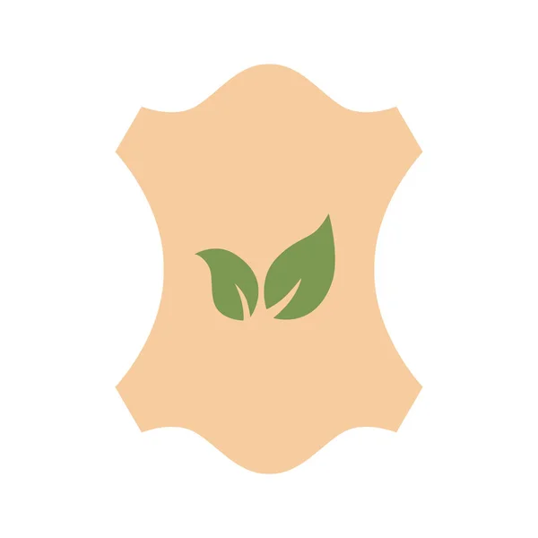 Ekologiczne Symbole Skóry Wegańskiej Ustawione Etykietę Odzieży Ilustracja Wektora Czarnym — Wektor stockowy
