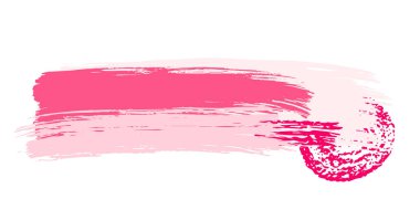 Brush stroke composition element. Vector stock hand draw illustration isolated on white background for design template, border and frame. 