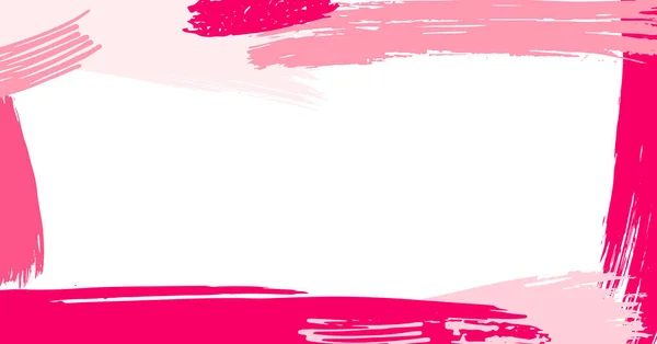 ソーシャルメディア用の手描きカラーブラシストロークフレーム 創造的な画像 バナー チラシ ポスター ソーシャルネットワークに関するデザインテンプレートの投稿のためのベクターストックイラスト — ストックベクタ
