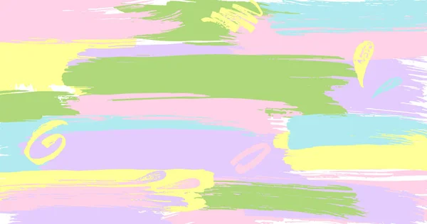 Композиція Мазків Пензля Фоновий Елемент Рожевого Жовтого Бузкового Лавандового Кольорів — стоковий вектор