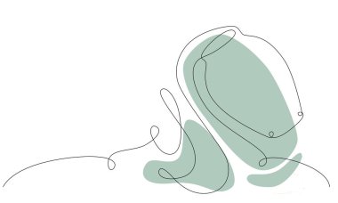 Kova burcu burcu takımyıldızı. Tek el çizimi çizgi sancağına devam ediyor. Beyaz arkaplanda vektör hisse senedi çizimi izole edildi. Düzenlenebilir vuruş çizgisi. 