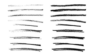 Altı çizili kalem, el çizimi çizgileri ayarlandı. Metin, karalama grafik ögesi için el yazısıyla yazılmış notlar için beyaz arkaplanda izole edilmiş vektör hisse senedi illüstrasyonu. 