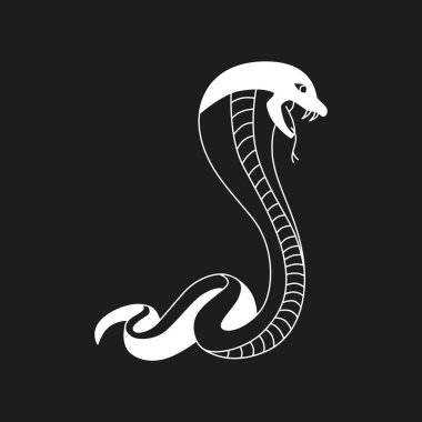 Yılan çizgisi - Çin Yeni Yıl 2025 sembolü. Tasarım şablonu dövmesi için vektör stok el çizimi ya da tebrik kartı, pankart, takvim. Düzenlenebilir vuruş.