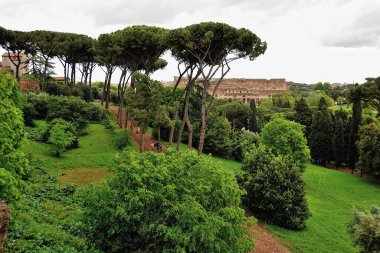 Palatine Tepesi 'nin anıtlarının resmi.