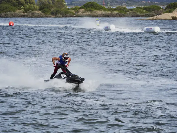 Olbia, İtalya - 16 Eylül 2022 Aquabike Dünya Şampiyonası Grand Prix İtalya