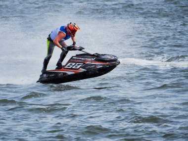 Olbia, İtalya - 16 Eylül 2022 Aquabike Dünya Şampiyonası Grand Prix İtalya