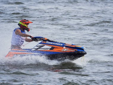 Olbia, İtalya - 16 Eylül 2022 Aquabike Dünya Şampiyonası Grand Prix İtalya