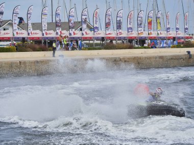 Olbia, İtalya - 16 Eylül 2022 Aquabike Dünya Şampiyonası Grand Prix İtalya