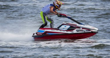 Olbia, İtalya - 16 Eylül 2022 Aquabike Dünya Şampiyonası Grand Prix İtalya