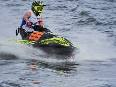 Olbia, İtalya - 16 Eylül 2022 Aquabike Dünya Şampiyonası Grand Prix İtalya