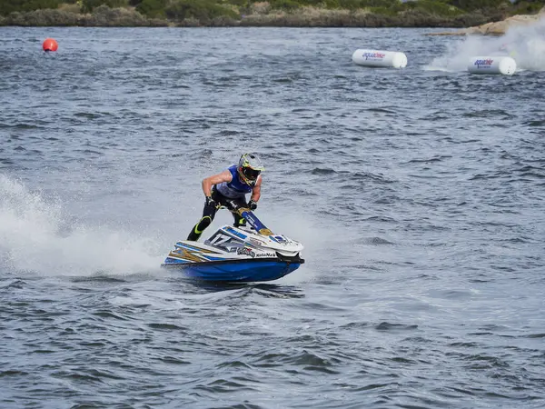 Olbia, İtalya - 16 Eylül 2022 Aquabike Dünya Şampiyonası Grand Prix İtalya