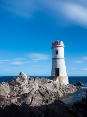 Sardunya 'daki Capo Ferro deniz feneri
