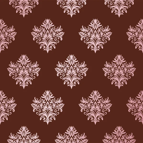 Modello Motivo Gradiente Floreale Marocchino Damascato Sfondo Rosso Scuro Fragola — Foto Stock