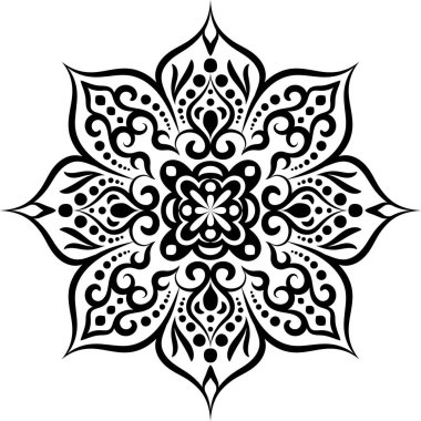 Çiçek retro-antika tarzıyla klasik İspanyol barok süsü. Acanthus desenli girdap tasarımı element düğün dekorasyonu. İzole öge.