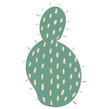 Kaktüs şirin düz dizayn sulu koleksiyonu karalıyor. Dekorasyon, çıkartma, planlayıcı ve günlük tasarım öğeleri için el yapımı kaktüs bitkisi..