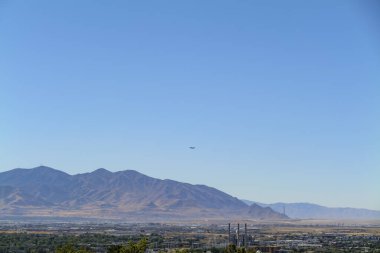 Sabah Capitol Hill 'den Salt Lake City şehir merkezine. Yüksek kaliteli fotoğraf.