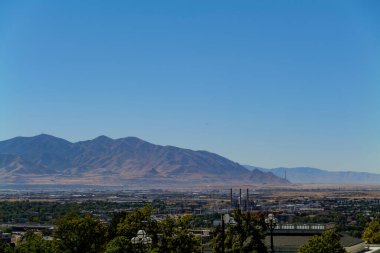 Sabah Capitol Hill 'den Salt Lake City şehir merkezine. Yüksek kaliteli fotoğraf.