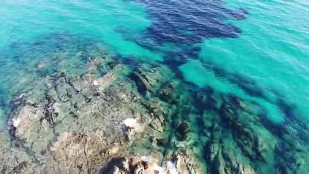 Luftaufnahme Der Blauen Meeresoberfläche — Stockvideo