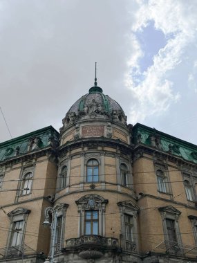 Seated Statue of Liberty in Lviv, Ukraine. Freedom. Leonard Marconi Lviv group of statues 