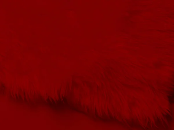 Red Clean Wool Texture Background Light Natural Sheep Wool Red — Stock fotografie