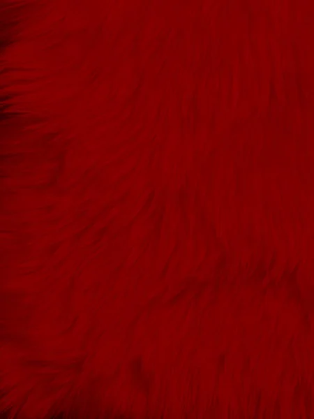 Red Clean Wool Texture Background Light Natural Sheep Wool Red — ストック写真