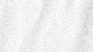 Beyaz, temiz yün dokusu arka planda. hafif doğal koyun yünü. Beyaz, pürüzsüz pamuk. Tasarımcılar için tüylü kürk dokusu. Beyaz yün halı, dokuma endüstrisi, kumaş dükkanı, kış kumaşı kalitesi.