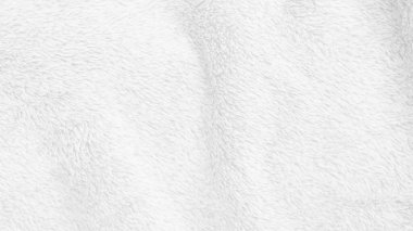 Beyaz, temiz yün dokusu arka planda. hafif doğal koyun yünü. Beyaz, pürüzsüz pamuk. Tasarımcılar için tüylü kürk dokusu. Beyaz yün halı, dokuma endüstrisi, kumaş dükkanı, kış kumaşı kalitesi.