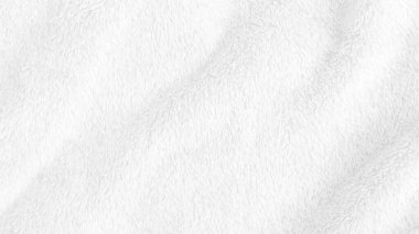 Beyaz, temiz yün dokusu arka planda. hafif doğal koyun yünü. Beyaz, pürüzsüz pamuk. Tasarımcılar için tüylü kürk dokusu. Beyaz yün halı, dokuma endüstrisi, kumaş dükkanı, kış kumaşı kalitesi.