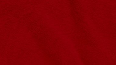 Kırmızı halı, temiz yün dokusu arka planı. hafif doğal koyun yünü. Kırmızı, pürüzsüz pamuk. Tasarımcılar için tüylü kürk dokusu. Yün halı, dokuma endüstrisi, kumaş dükkanı, kış kumaşı kalitesi.