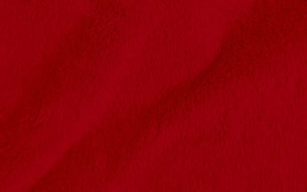 Tapis Rouge Texture Laine Propre Fond Laine Mouton Naturelle Légère — Photo