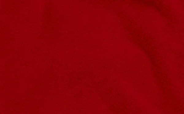 Красный Ковер Чистый Фон Текстуры Шерсти Светлая Натуральная Овечья Шерсть — стоковое фото