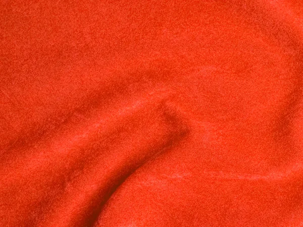 Πορτοκαλί Βελούδινη Υφή Υφάσματος Που Χρησιμοποιείται Φόντο Κενό Φόντο Πορτοκαλί — Φωτογραφία Αρχείου