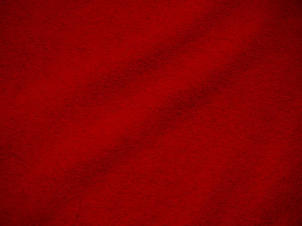 红色干净羊毛质地背景 轻盈的天然羊毛 锯齿状无缝棉 设计师用绒毛的质地 特写片断红毛绒毛毯 — 图库照片