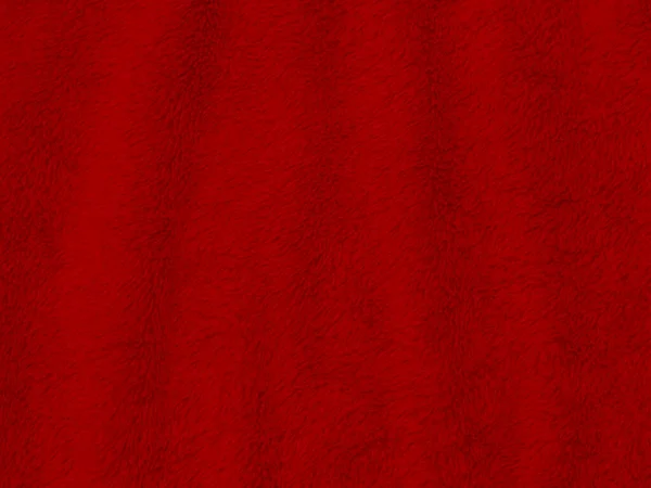 红色干净羊毛质地背景 轻盈的天然羊毛 锯齿状无缝棉 设计师用绒毛的质地 特写片断红毛绒毛毯 — 图库照片