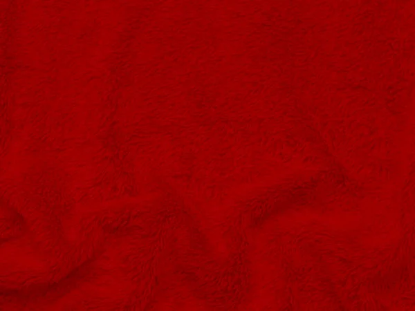 Red Clean Wool Texture Background Light Natural Sheep Wool Serge — Stock Photo, Image