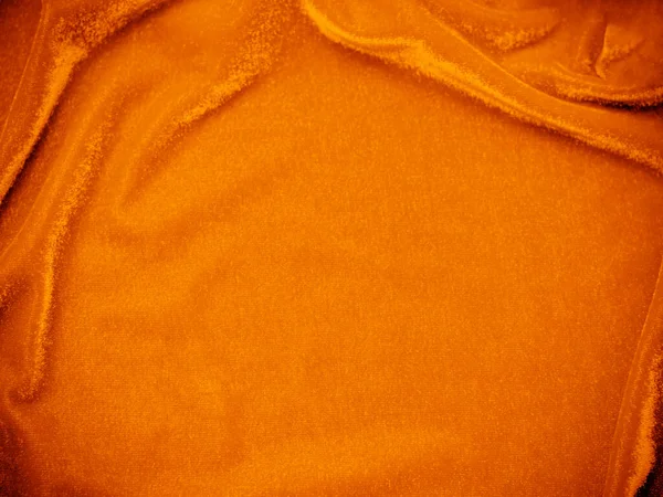 Orange Velvet Fabric Texture Used Background Empty Orange Fabric Background — Stock Fotó