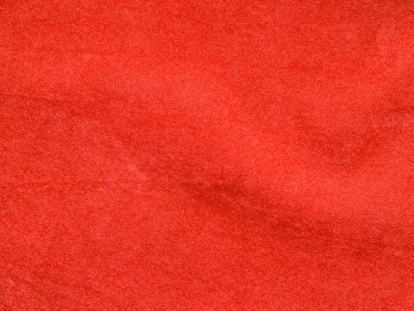 Orange Velvet Fabric Texture Used Background Empty Orange Fabric Background — Fotografia de Stock