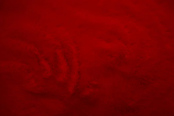 Czerwony Czysta Wełna Tekstura Tła Lekka Naturalna Wełna Owcza Bawełna — Zdjęcie stockowe