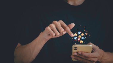 Mutlu olmak gibi bildirim simgeleriyle kavram