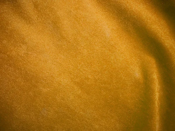 Yellow Velvet Fabric Texture Used Background Empty Yellow Fabric Background — 图库照片