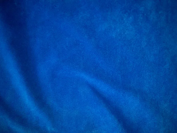 Blue Velvet Fabric Texture Used Background Empty Blue Fabric Background — 图库照片