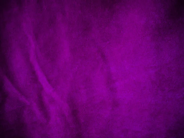 紫色天鹅绒面料质地为背景 色彩艳丽的紫罗兰色面料背景 柔软光滑的纺织材料 文本是有空间的 — 图库照片