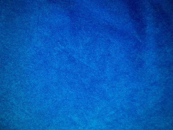 Blue Velvet Fabric Texture Used Background Empty Blue Fabric Background — Foto Stock