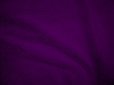 Mor, temiz yün kumaş dokusu arka planı. hafif doğal koyun yünü. Violet kusursuz pamuk. Tasarımcılar için tüylü kürk dokusu. Yün halıyı kapat.